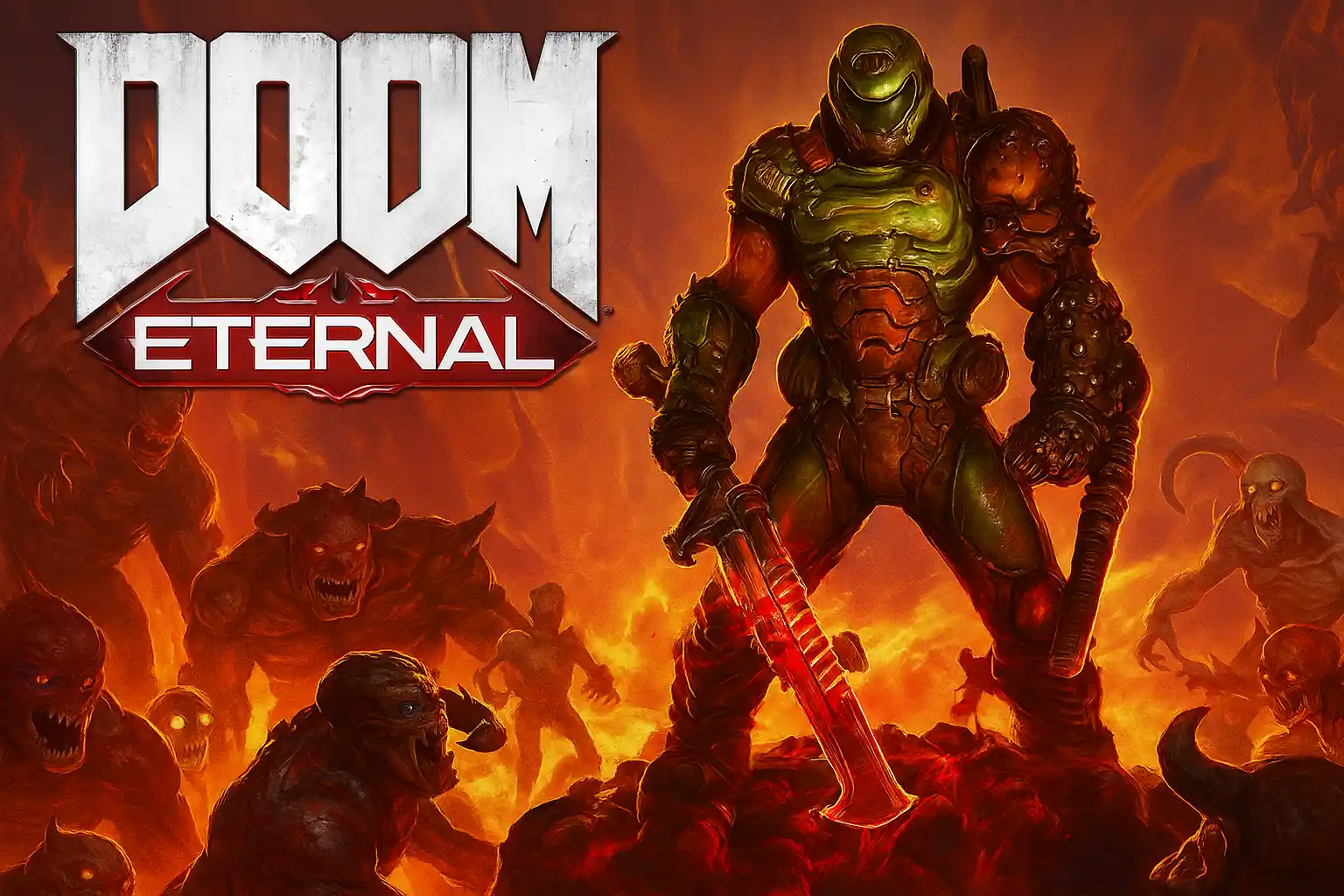 DOOM Eternal, FPS Brutal dengan Aksi Cepat dan Intens