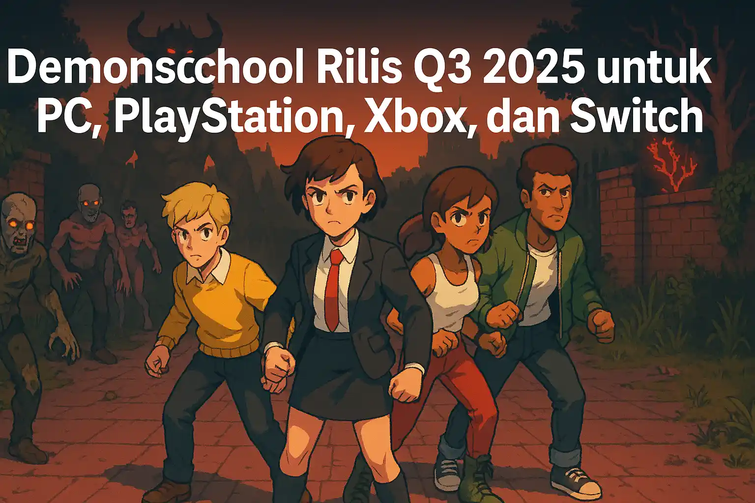 Game RPG Demonschool Rilis 2025 dengan Nuansa Horor